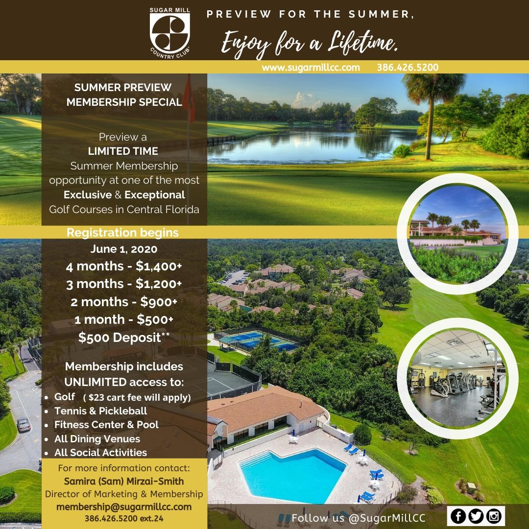 Sugar Mill Country Club Membership and Club Information